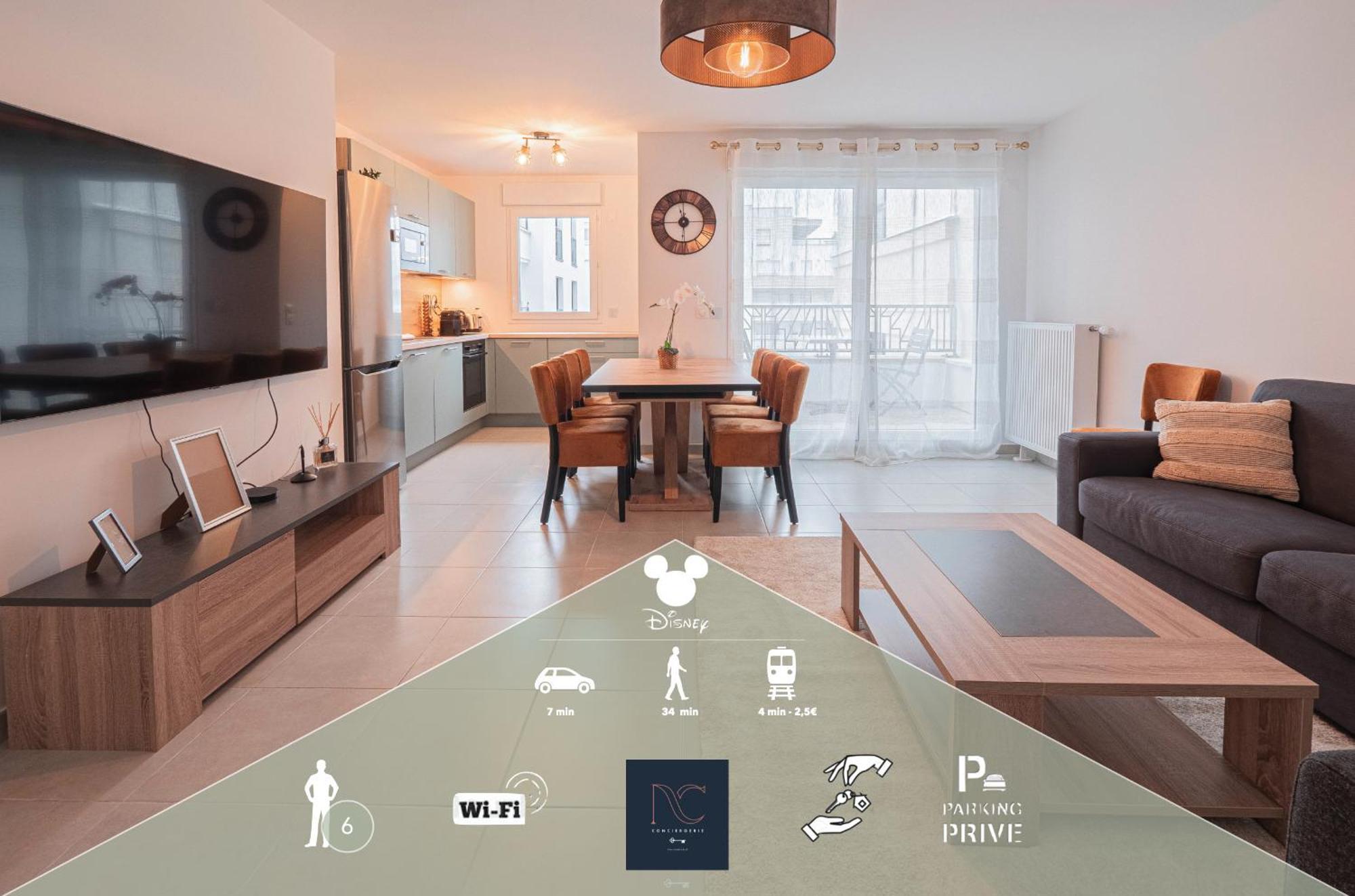 *Disneyland-Paris* 6 Pers, Wifi, Parking Chessy  Εξωτερικό φωτογραφία
